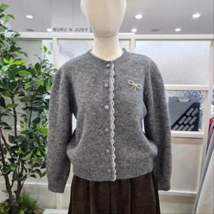 부루앤쥬디 sh06 리본브로치세트가디건 GY BBSBCD106B