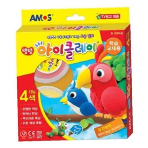 아모스 아이클레이 교육용10g 4색