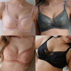 [비너스 란제리] AB컵 25AW 가을 광고 메인 브라 소프트 몰드컵 모아주는 랩오버 레이스 브래지어(VBR9000A_B) VBR9000AB000