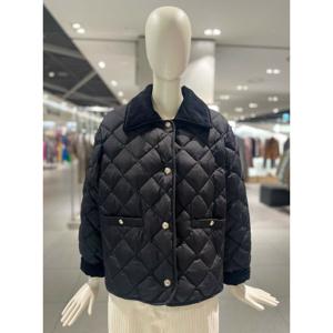 [씨씨콜렉트] C254PSG181 코듀로이 카라 배색 경량 구스다운 C254PSG181