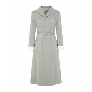 제이제이지고트 브로치 오픈 칼라 A라인 원피스 (GS3M0OP921) GS3M0OP92