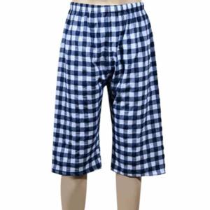 남성 8부 파자마 체크잠옷바지 남성여름잠옷 남자반바