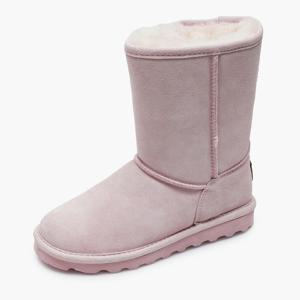 [베어파우(슈즈)]ELLE SHORT 여성 소가죽 양털 어그 부츠 K1962635PD-W 핑크