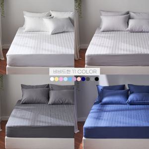 에르미아 순면 향균원단 누빔 매트리스 커버 침대커버 킹사이즈(K)