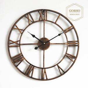 고르소 북유럽 엔틱 빈티지 인테리어 벽시계 -40cm