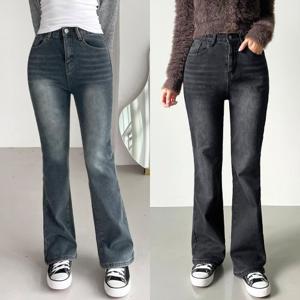 [2종세트] 융털 기모 속밴딩 부츠컷 데님팬츠_2926