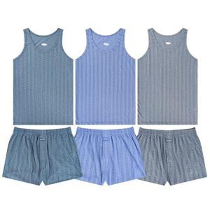 [이너스유]크레샤르 남성 세트 니트 런닝 트렁크 상하 속옷 패키지 CMTR0615