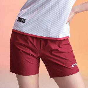 요넥스 여성 우븐 배드민턴 반바지 241PH004F 와인