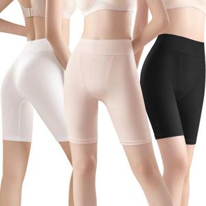 [미미캐츠]미미캐츠 Y존이 편안한 하이웨스트 실크터치 여성 롱 드로즈 사각팬티 빅사이즈 110 까지 P-6481