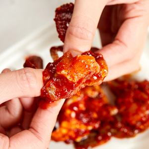 여수 양념 꽃게장 1kg x 1팩 꽃게 무침 택배