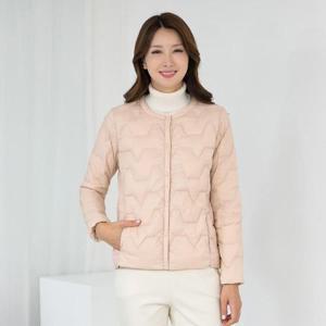 엄마옷 라운드 라인 경량패딩점퍼 509BMN123 중년여성/50대/60대/마담/빅사이즈/할머니옷