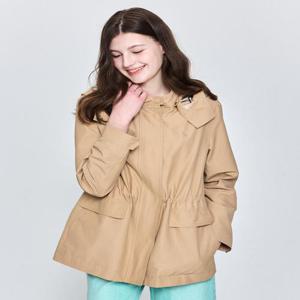 헤지스 여성 후드 하프 야상 점퍼 베이지  (HSJU5BC21I2)