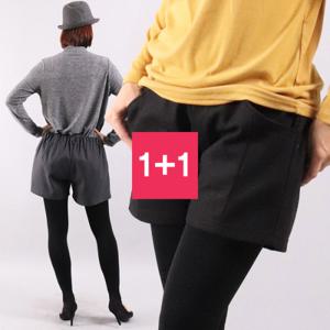 [아이우먼] 빅사이즈 든든 모직 반바지 2장세트! 무료배송! -3473