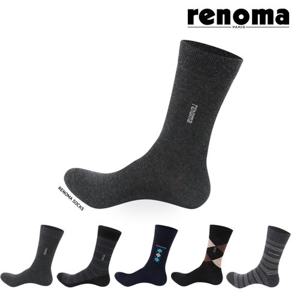[레노마] 남성 캐주얼 정장 장목 양말 10족