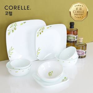 코렐 올리브가든 사각 2인 10P 홈세트