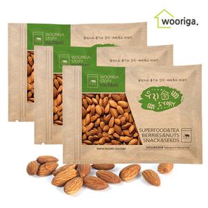 [우리가스토리] 구운 아몬드 1kg x 3봉 견과류