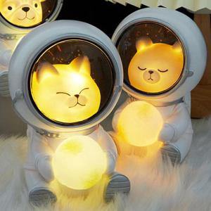 LED 우주비행사 무드등 인테리어 소품 조명 2종