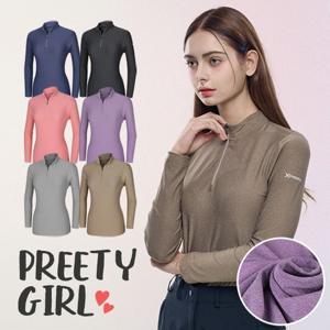 이지바이 빅사이즈 예쁜걸 여성 봄여름 긴팔 집업 티셔츠(ST22LT075W)