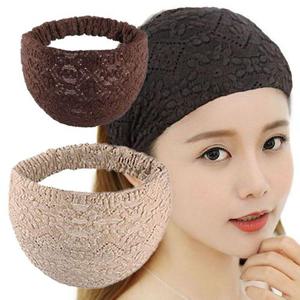 패션소품 여성 헤어 고정 머리띠 패션 레이스 두건 반다나