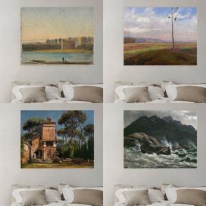 붙이는 풍경화 그림 벽/테이블 패브릭포스터 30x40 요한 크리스티안달 36 type3