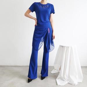 [까르죠아]까르죠아 사다리 반짝이 랩 바지 스포츠 댄스복 라틴 라인 줌바 사교 모던 성인 여성