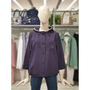 갤러리아_크로커다일레이디 니트 배색 후드 점퍼 CLDFJP101