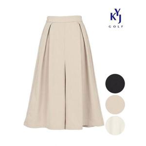 [김영주골프]여름 살랑 플레어 치마바지 큰통 스판 여성 7부 와이드팬츠 KPMLSL82