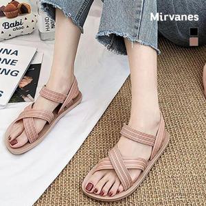 미르바네스슈즈 모던 크로스 스트랩 샌들