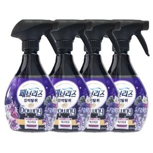 페브리즈 섬유탈취제 용기 370mlX4개 다우니 미스티크향