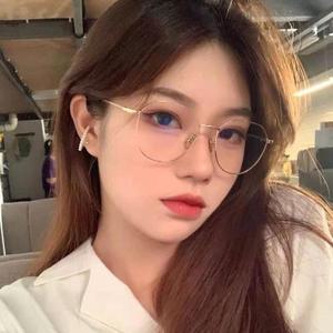 [옷자락]남자 여자 얇은테 원형 폴리카보네이트 블루라이트 차단 안경