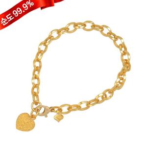[골드모아]순금 팔찌 18.75g 24k [ 하트라운드 ]