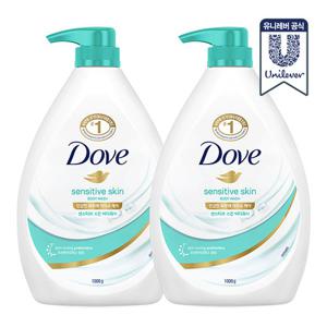 [무료배송] 도브 바디워시 센서티브 1L 1+1