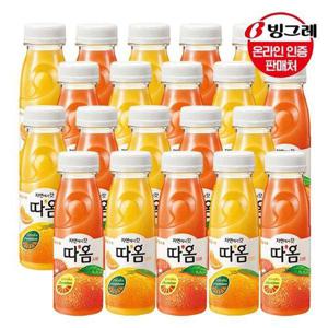 갤러리아_빙그레 따옴 주스 235ml 오렌지10병+자몽10병