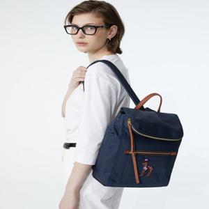 헤지스 액세서리 여성 [스테디셀러]네이비 퍼피자수 나일론 백팩  (WIBA4F063N2)