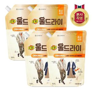 테크 울드라이 중성세제 오리지널 리필 1.3L x 4개