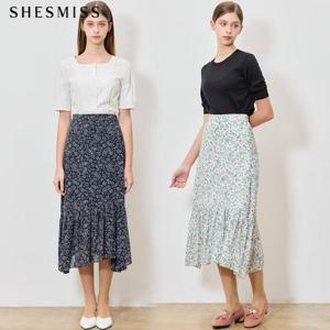 [쉬즈미스(SHESMISS)] 앨리스 페이즐리 프린팅 스커트 (택가격: 218000원)