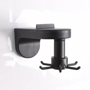 DMT 벽부착 회전형 욕실 주방 다용도 소품걸이 블랙 6구 1P