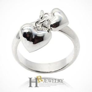 [호림쥬얼리]실버92.5)히트_깜찍하고 예쁜(HR)실버 딸랑이 하트 반지