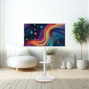 [써밋티비 ] 50인치  A500ES QLED  화이트 구글 5.0  스마트 UHD   무빙TV -택배  자가설치