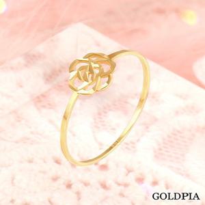 [골드피아] 14K 컷팅 장미 반지