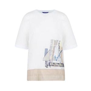 [올리비아하슬러]프린트 밑단 스트링 티셔츠_OHCMTS210