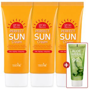 ♥4월 한정 최저가♥ 터치미 퍼펙트 썬크림 60mlX3개 SPF50+PA++++