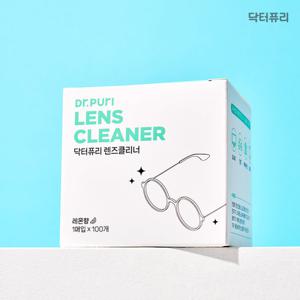 닥터퓨리 렌즈 크리닝 일회용 티슈(개별포장) 100매(NEW) x 2개