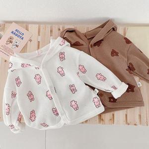 [조이멀티]와플 토끼와 곰 유아 후드점퍼(80-120) 204899