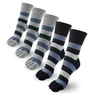 제이케이 남성 순면 링글 발가락 양말 장목 5켤레