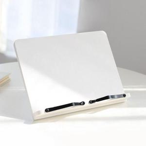 쿨로하 화이트 독서대 6단 각도조절 북스탠드 휴대용 WFF778F