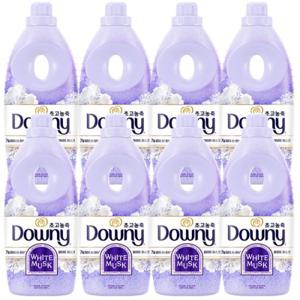 다우니 고농축 섬유유연제 화이트머스크 (7일간 피어나는 향수) 1L 용기 X8개