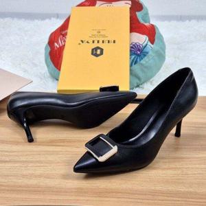 [제이시]제이시 소가죽 뾰족 스틸레토 힐 7cm 큐빅 구두 K427