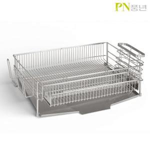 PN풍년 위더스 304 올스텐 무타공 설거지 그릇 식기 건조대 1단