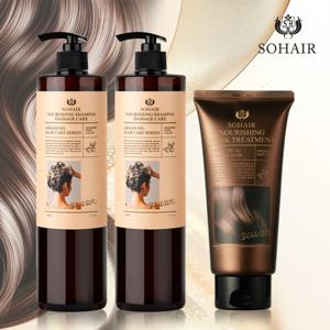 [홈앤초특가] 쏘헤어 100% 모로코산 아르간오일 함유 탈모 기능성 샴푸+ 헤어팩 패키지